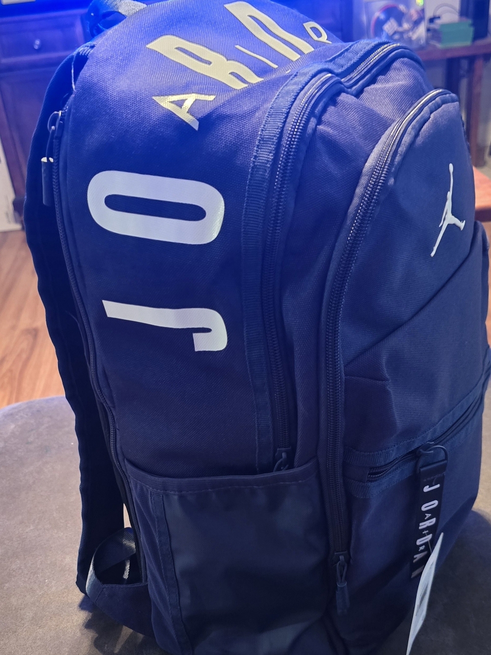 Nike Jordan Air Patrol Navy Blue Backpack - Multiple Compartments .